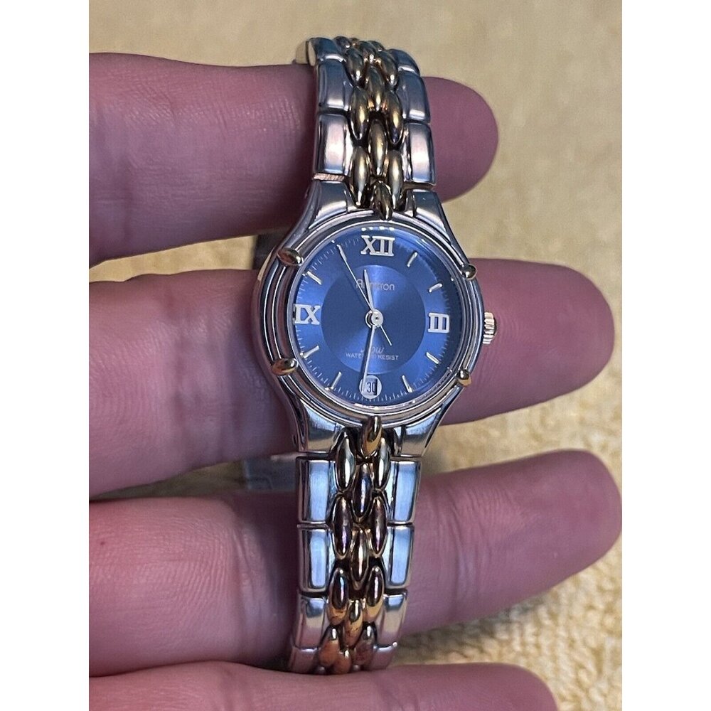 Womens Armitron Now Watchblue Dial Two-Tone Needs Battery